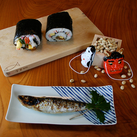 Setsubun Ehomaki Mame Maki And Grilled Sardine Kyoto Foodie Where And What To Eat In Kyoto