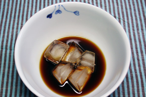 Cold Summer Noodles: Karami Daikon Beni Shoga Onsen Tamago Hiyashi Soba 辛味大根 紅生姜 温泉卵 冷やしそば